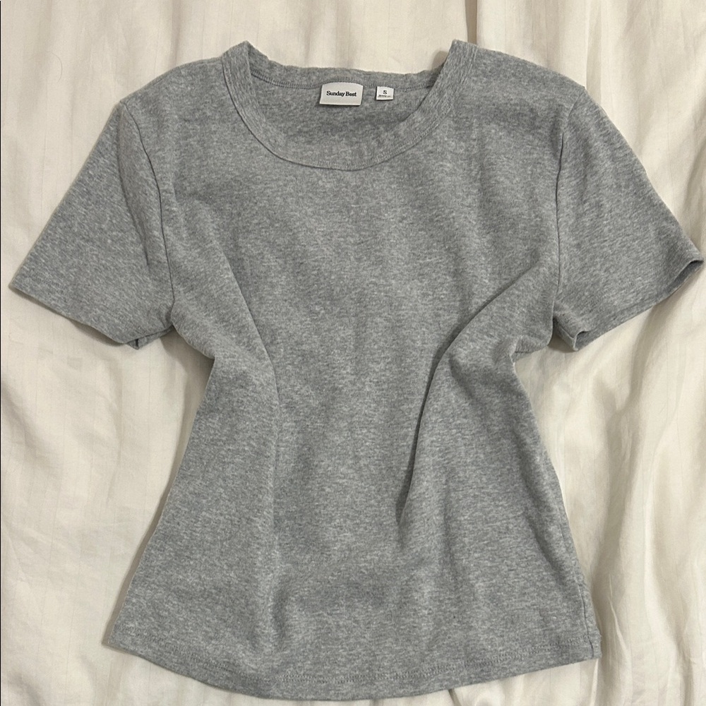 Sunday Best Light Gray Short Sleeve Tee